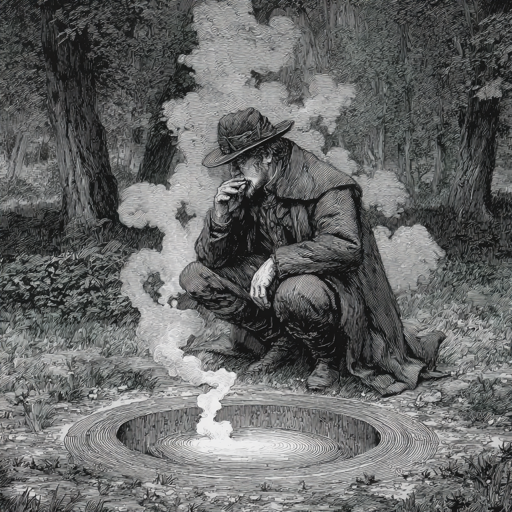 Franz Bardon burning one